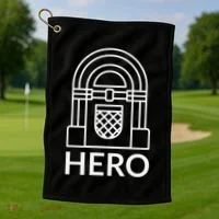 Jukebox Hero Golf Towel thumb 1