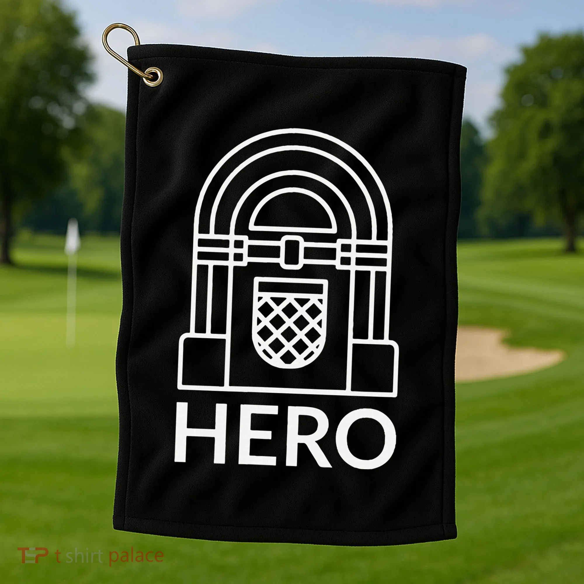 Jukebox Hero Golf Towel