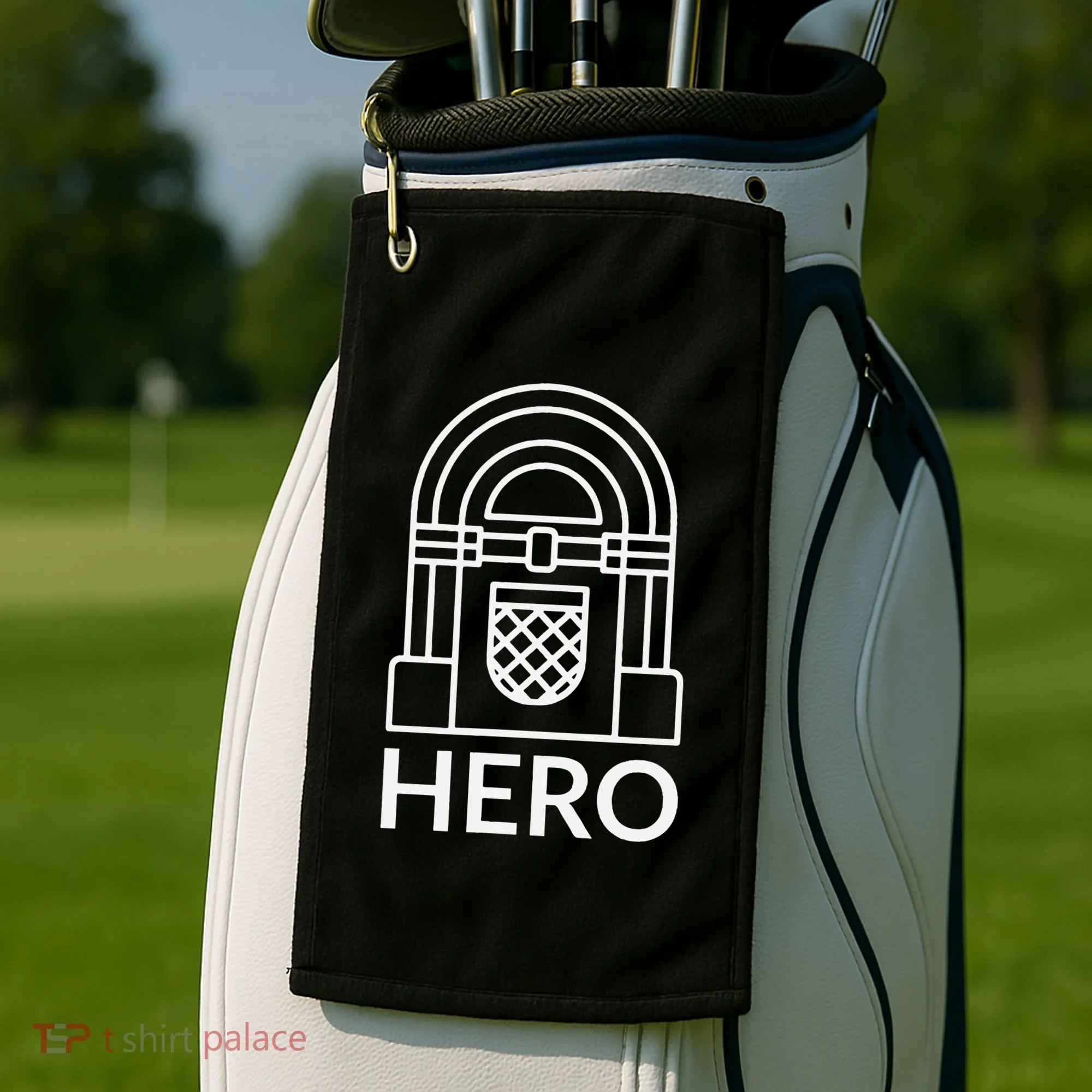 Jukebox Hero Golf Towel
