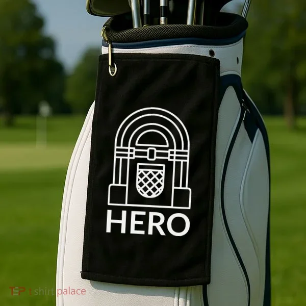 Jukebox Hero Golf Towel