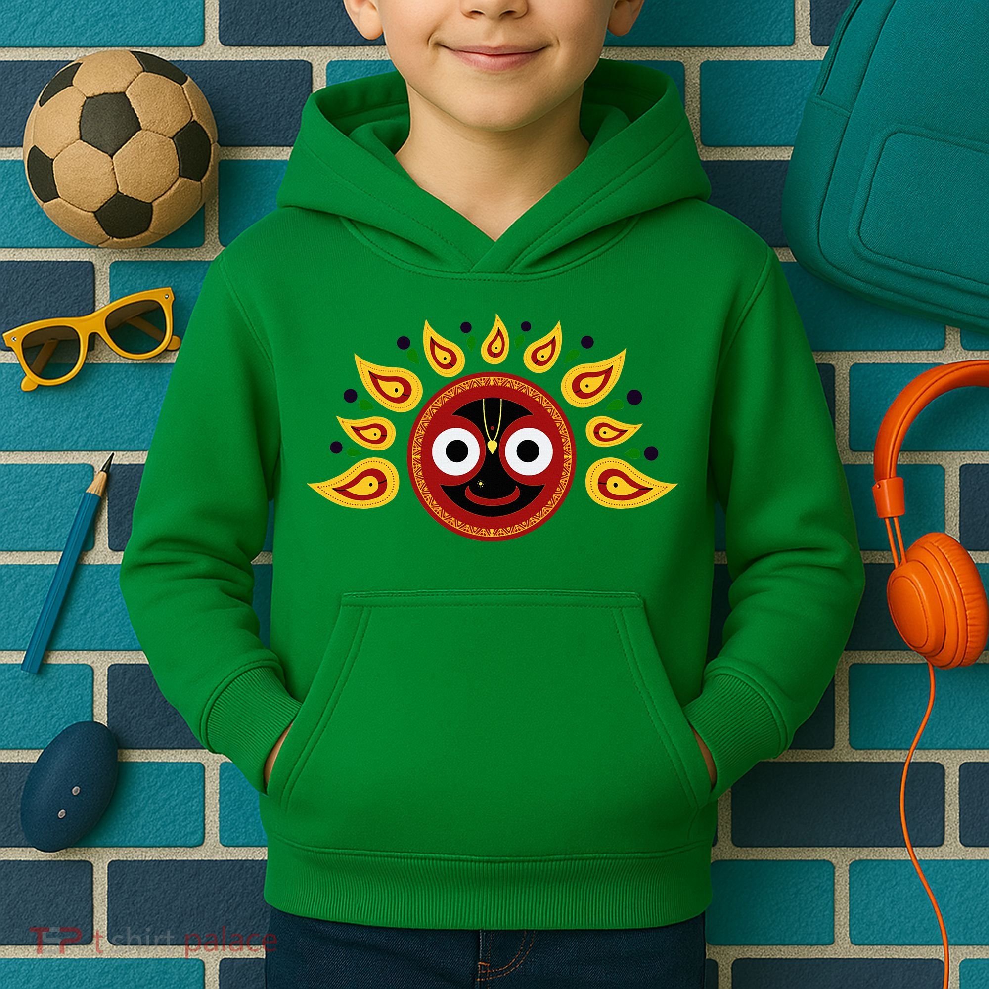 Jagannath Headdress Kids Hoodie