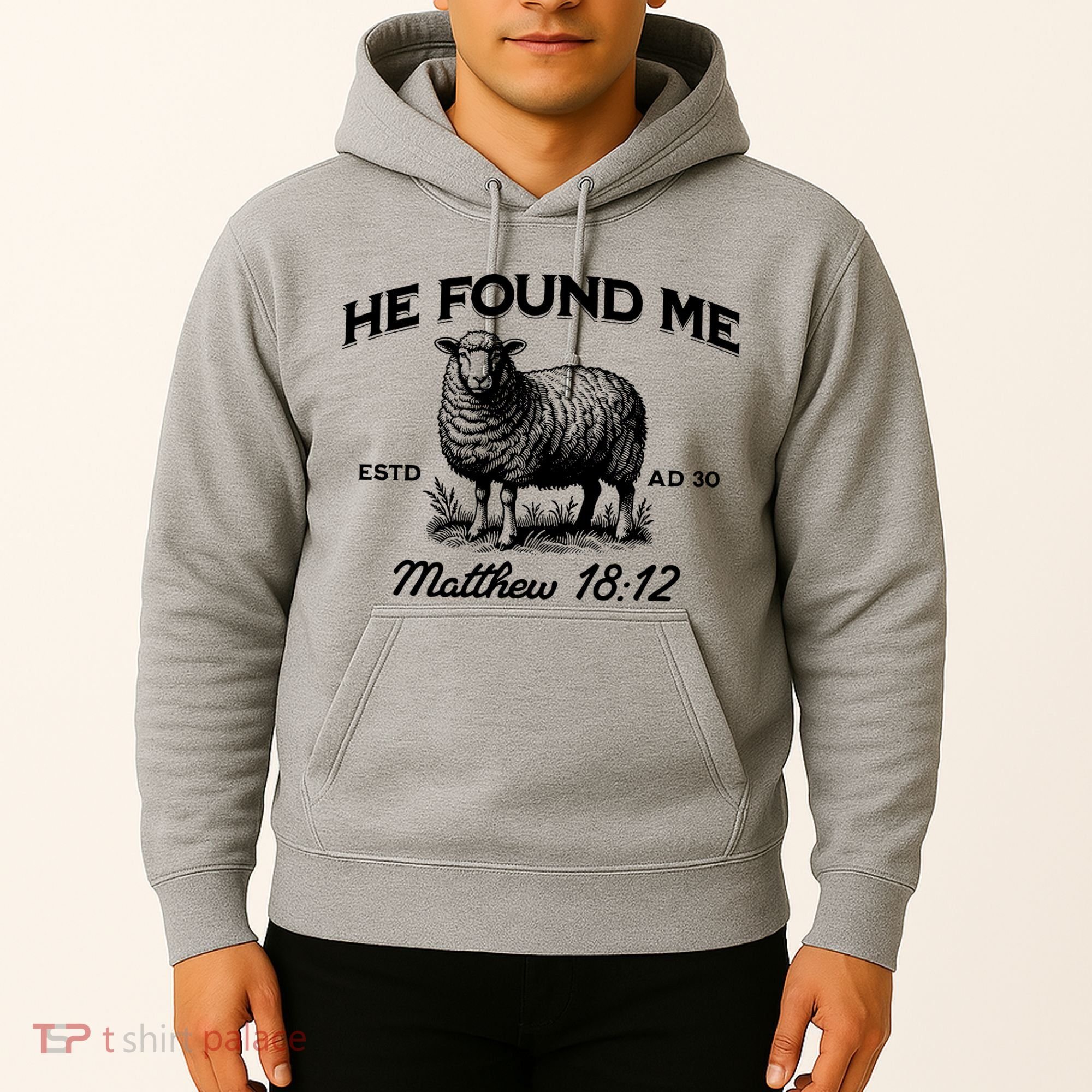 Jesus He Left 99 To Find Me Sheep Christian Hoodie