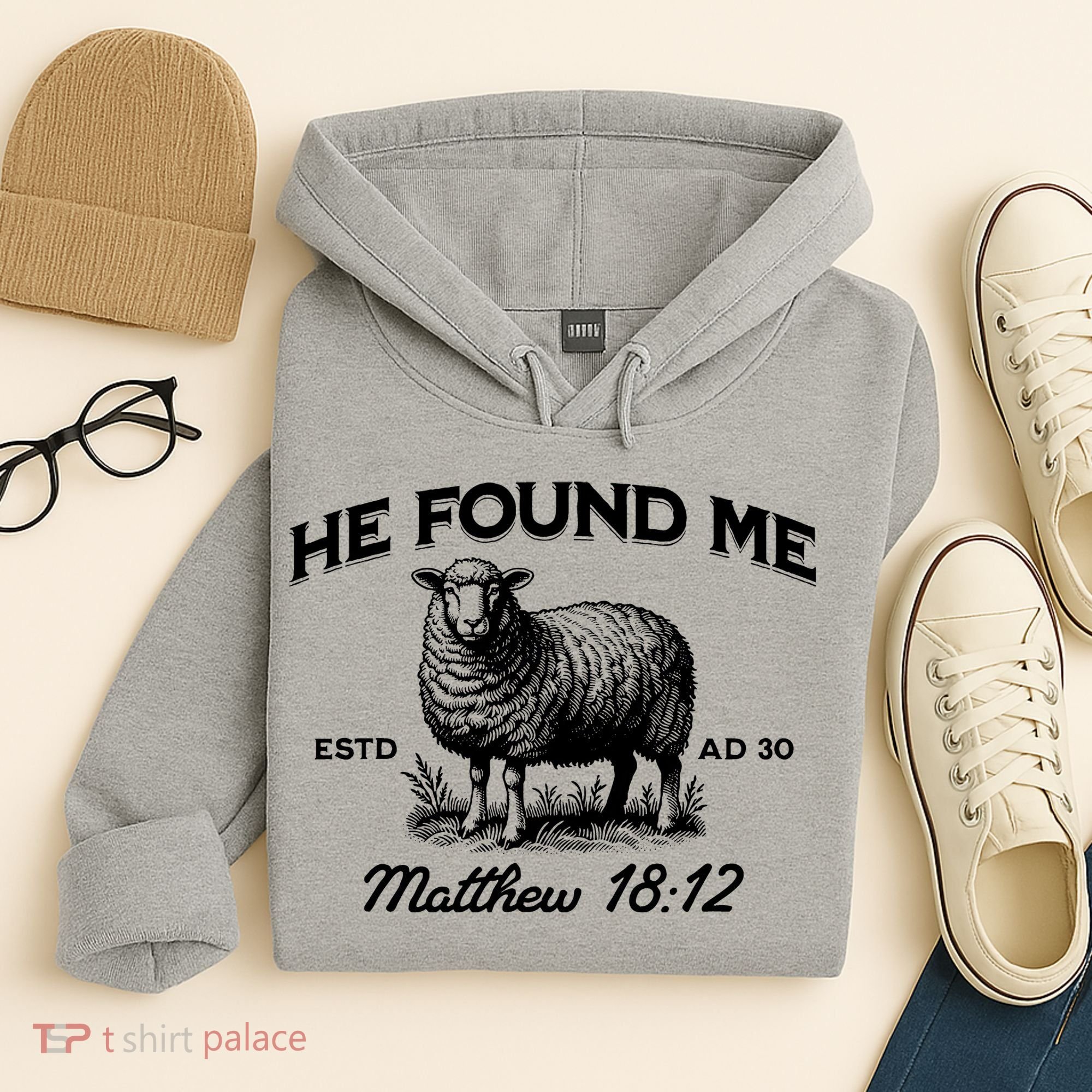 Jesus He Left 99 To Find Me Sheep Christian Hoodie