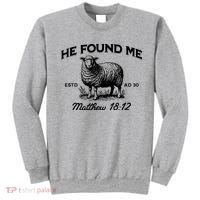 Jesus He Left 99 To Find Me Sheep Christian Sweatshirt thumb 0