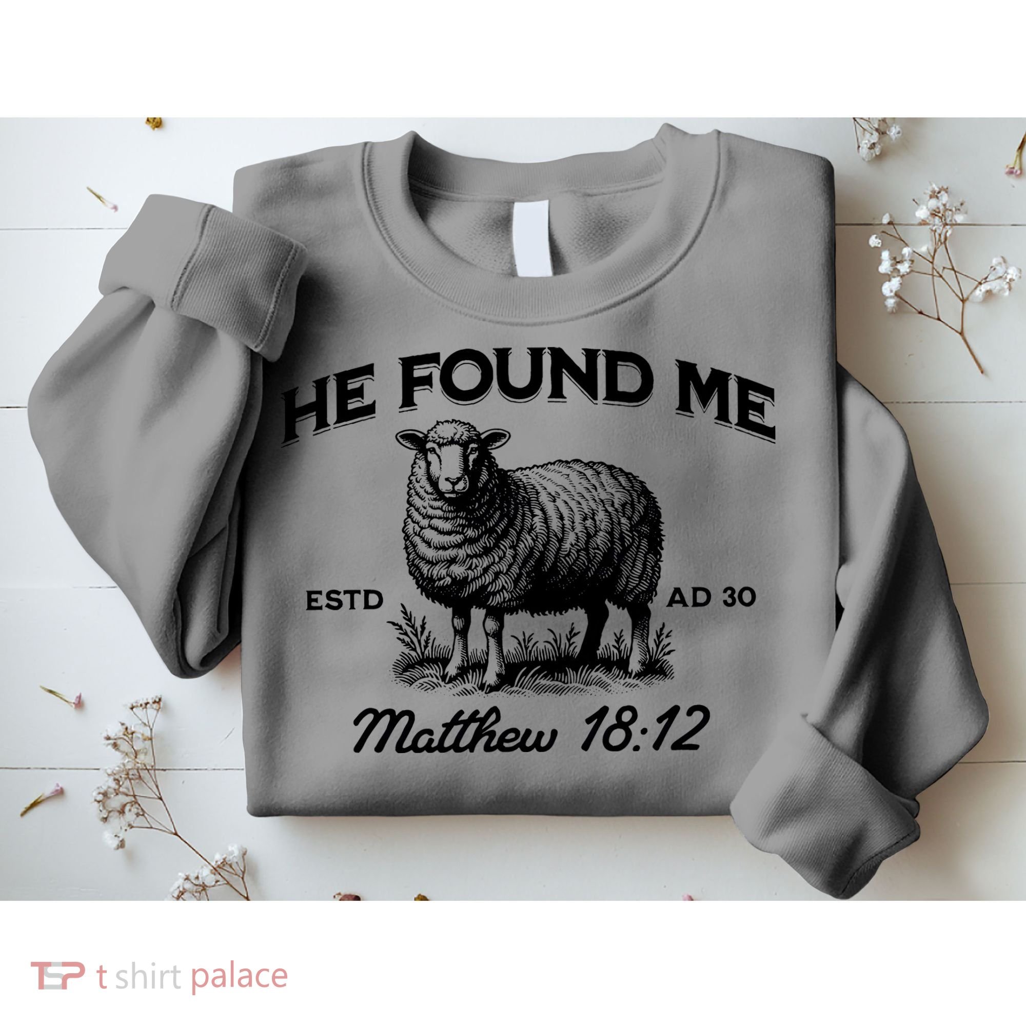 Jesus He Left 99 To Find Me Sheep Christian Sweatshirt