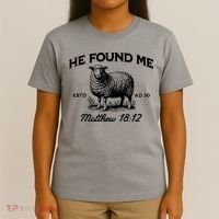 Jesus He Left 99 To Find Me Sheep Christian T-Shirt thumb 4