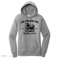 Jesus He Left 99 To Find Me Sheep Christian Women's Hoodie thumb 0