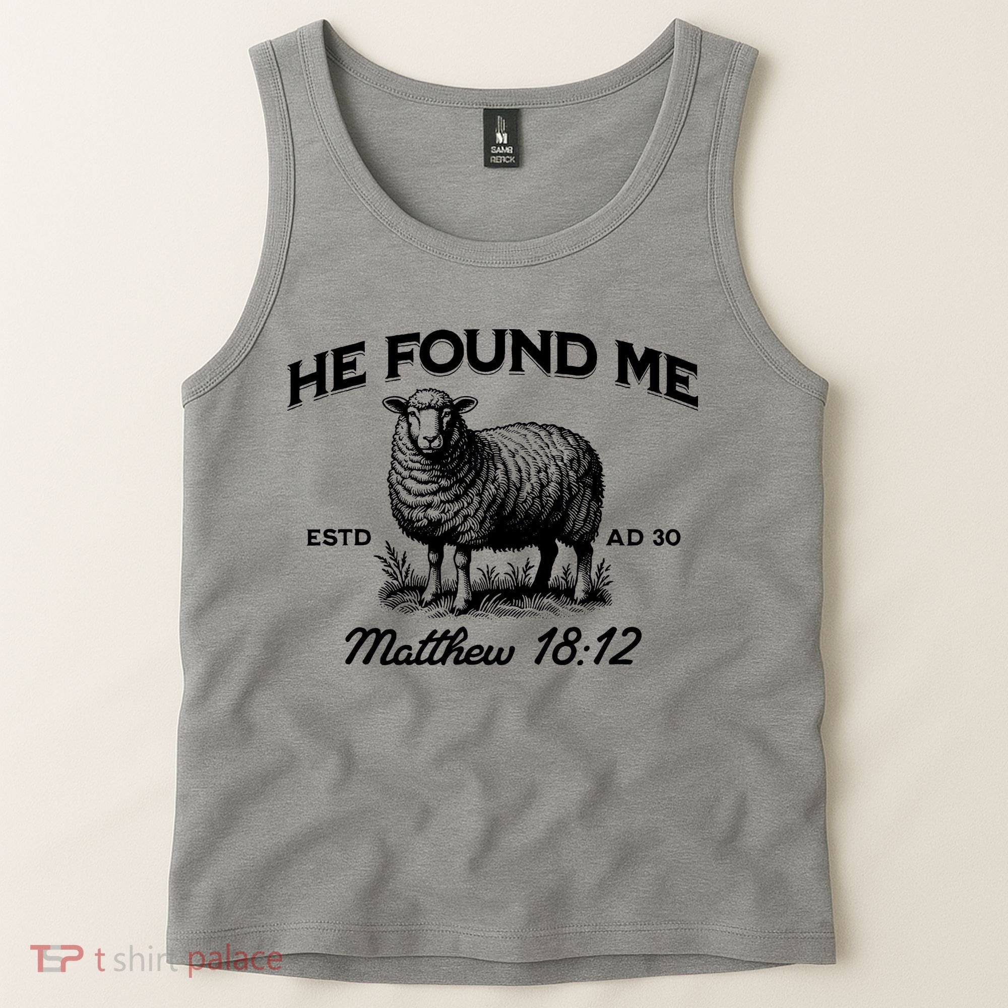 Jesus He Left 99 To Find Me Sheep Christian Tank Top