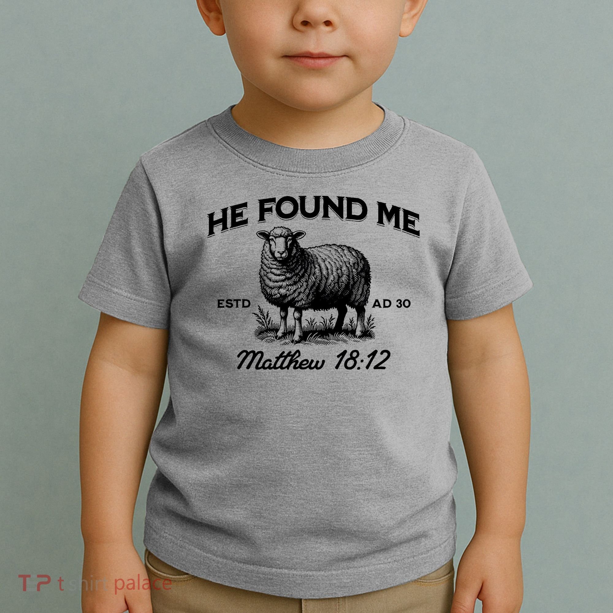 Jesus He Left 99 To Find Me Sheep Christian Toddler T-Shirt