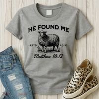 Jesus He Left 99 To Find Me Sheep Christian Women's T-Shirt thumb 3