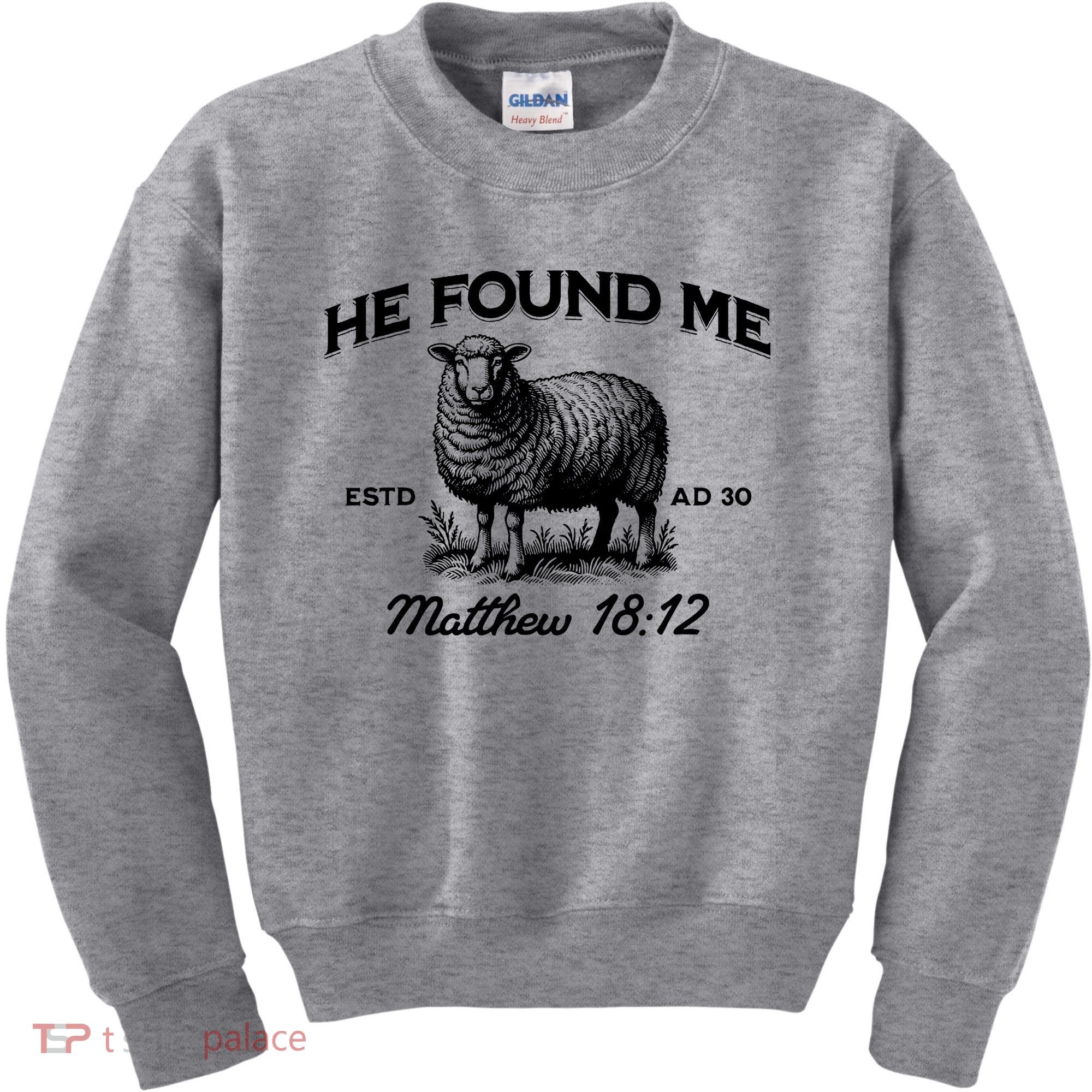 Jesus He Left 99 To Find Me Sheep Christian Kids Sweatshirt