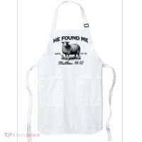 Jesus He Left 99 To Find Me Sheep Christian Apron thumb 0