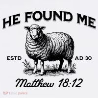 Jesus He Left 99 To Find Me Sheep Christian Apron thumb 3