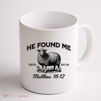 Jesus He Left 99 To Find Me Sheep Christian Coffee Mug thumb 1