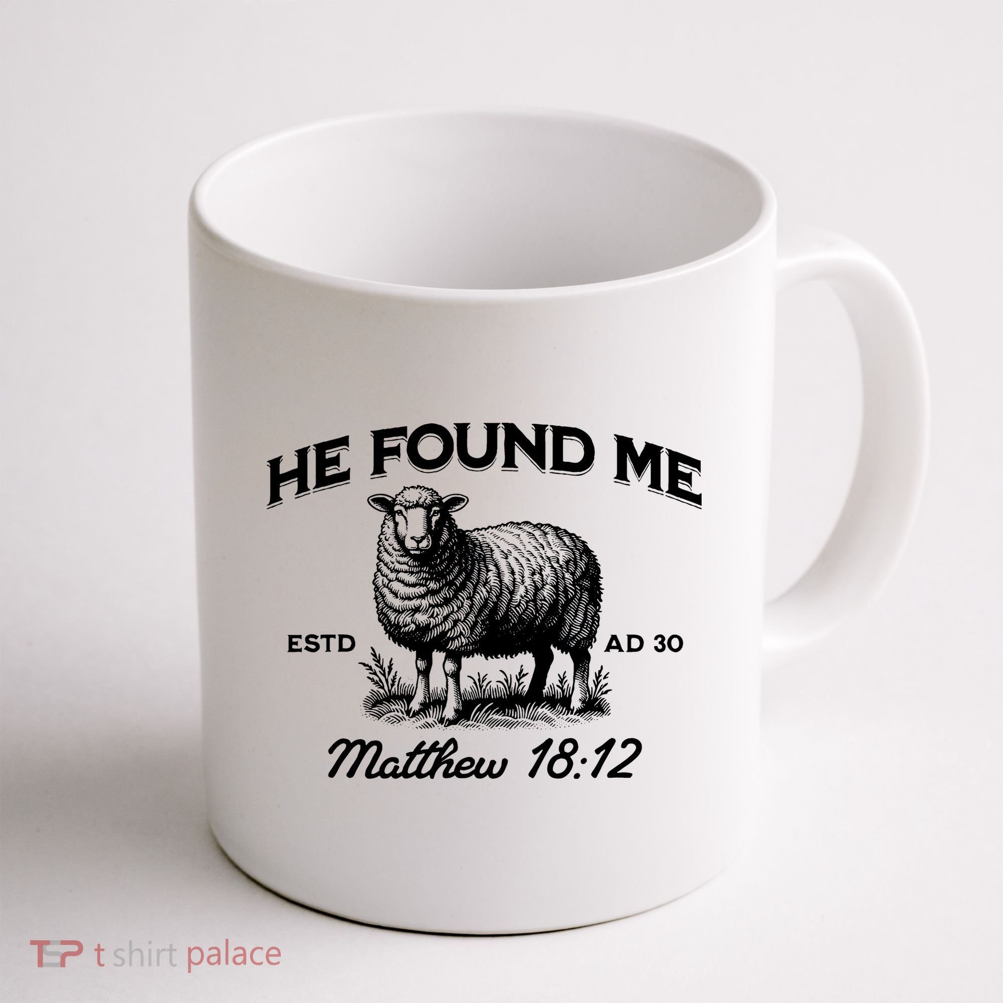 Jesus He Left 99 To Find Me Sheep Christian Coffee Mug