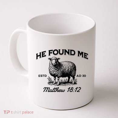 Jesus He Left 99 To Find Me Sheep Christian Coffee Mug