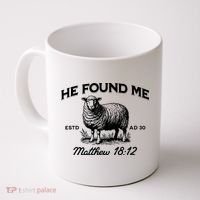 Jesus He Left 99 To Find Me Sheep Christian Coffee Mug thumb 0