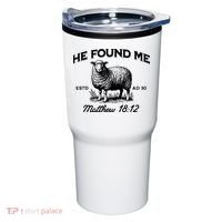 Jesus He Left 99 To Find Me Sheep Christian Tumbler thumb 0