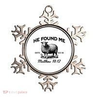 Jesus He Left 99 To Find Me Sheep Christian Ornament thumb 0