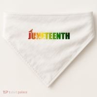 Juneteenth Holiday Logo USA-Made Doggie Bandana thumb 0