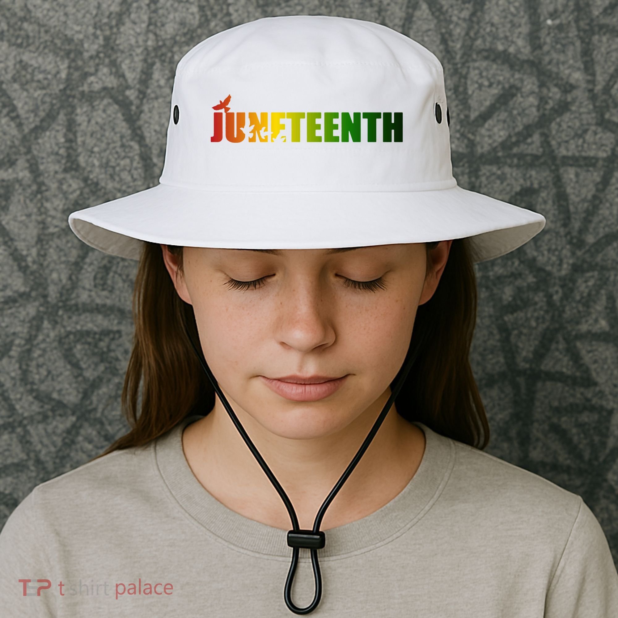 Juneteenth Holiday Logo Bucket Hat