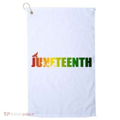 Juneteenth Holiday Logo Golf Towel