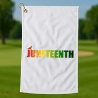 Juneteenth Holiday Logo Golf Towel thumb 1