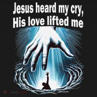 Jesus Heard My Cry His Love Lifted Me USA-Made Doggie Bandana thumb 2