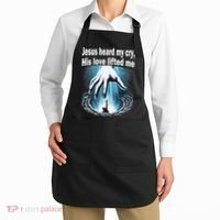 Jesus Heard My Cry His Love Lifted Me Apron thumb 2