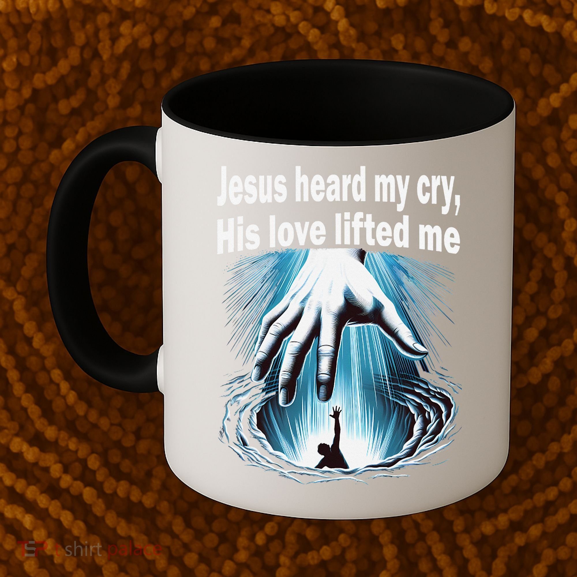 Jesus Heard My Cry His Love Lifted Me Coffee Mug