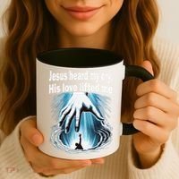Jesus Heard My Cry His Love Lifted Me Coffee Mug thumb 3