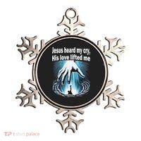 Jesus Heard My Cry His Love Lifted Me Ornament thumb 0