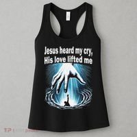Jesus Heard My Cry His Love Lifted Me Women's Tank Top thumb 3