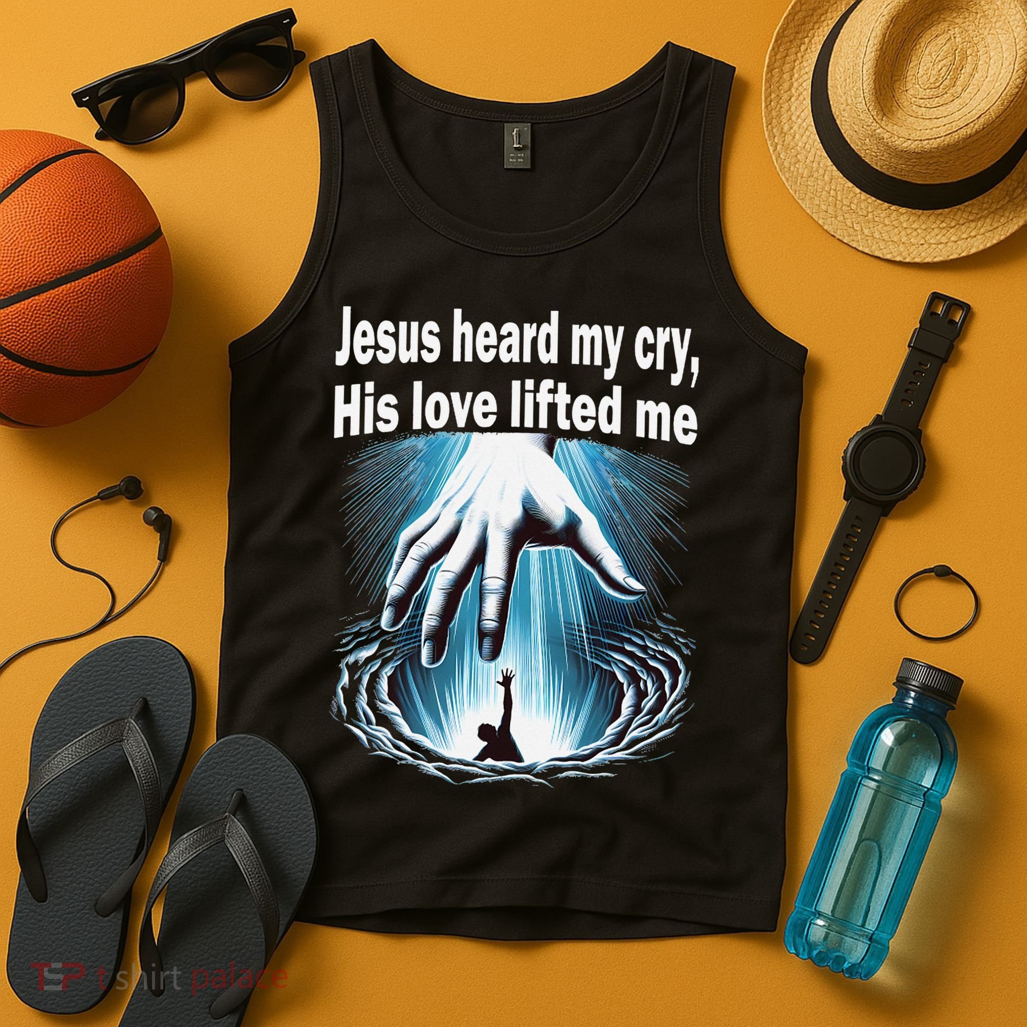 Jesus Heard My Cry His Love Lifted Me Tank Top