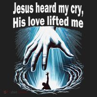 Jesus Heard My Cry His Love Lifted Me Golf Towel thumb 3