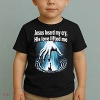 Jesus Heard My Cry His Love Lifted Me Toddler T-Shirt thumb 2