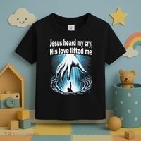 Jesus Heard My Cry His Love Lifted Me Toddler T-Shirt thumb 3