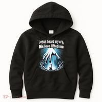 Jesus Heard My Cry His Love Lifted Me Kids Hoodie thumb 0