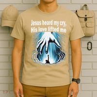 Jesus Heard My Cry His Love Lifted Me T-Shirt thumb 6