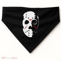 Jason Hockey Mask Halloween Friday 13th USA-Made Doggie Bandana thumb 0