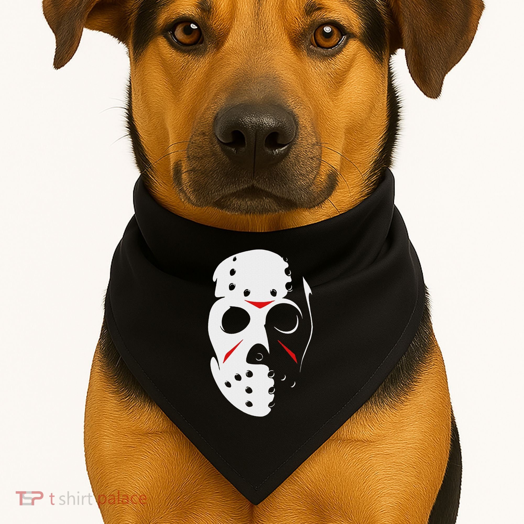 Jason Hockey Mask Halloween Friday 13th USA-Made Doggie Bandana