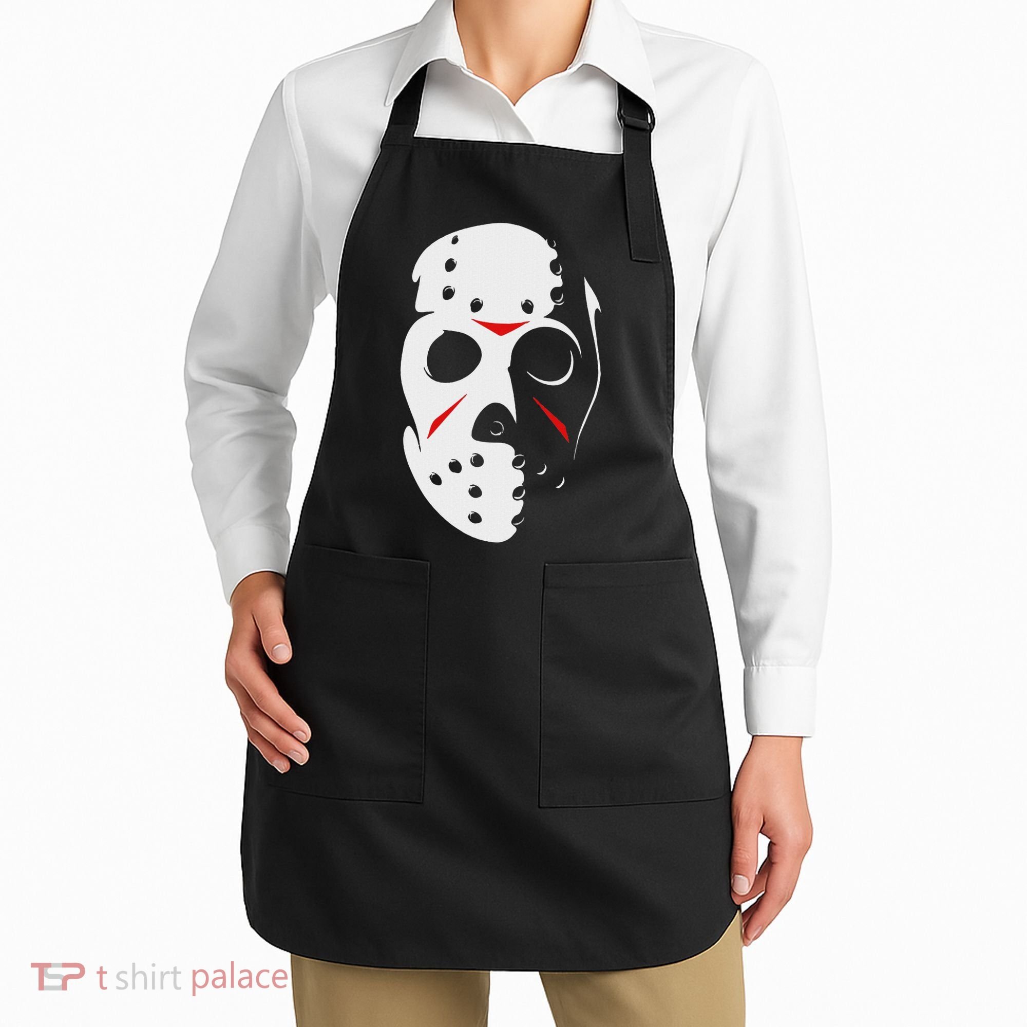 Jason Hockey Mask Halloween Friday 13th Apron