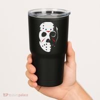Jason Hockey Mask Halloween Friday 13th Tumbler thumb 2