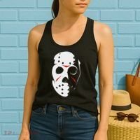 Jason Hockey Mask Halloween Friday 13th Women's Tank Top thumb 2