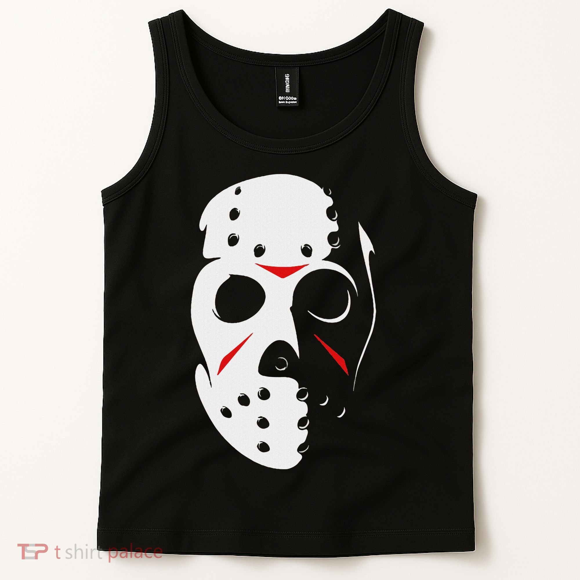 Jason Hockey Mask Halloween Friday 13th Tank Top