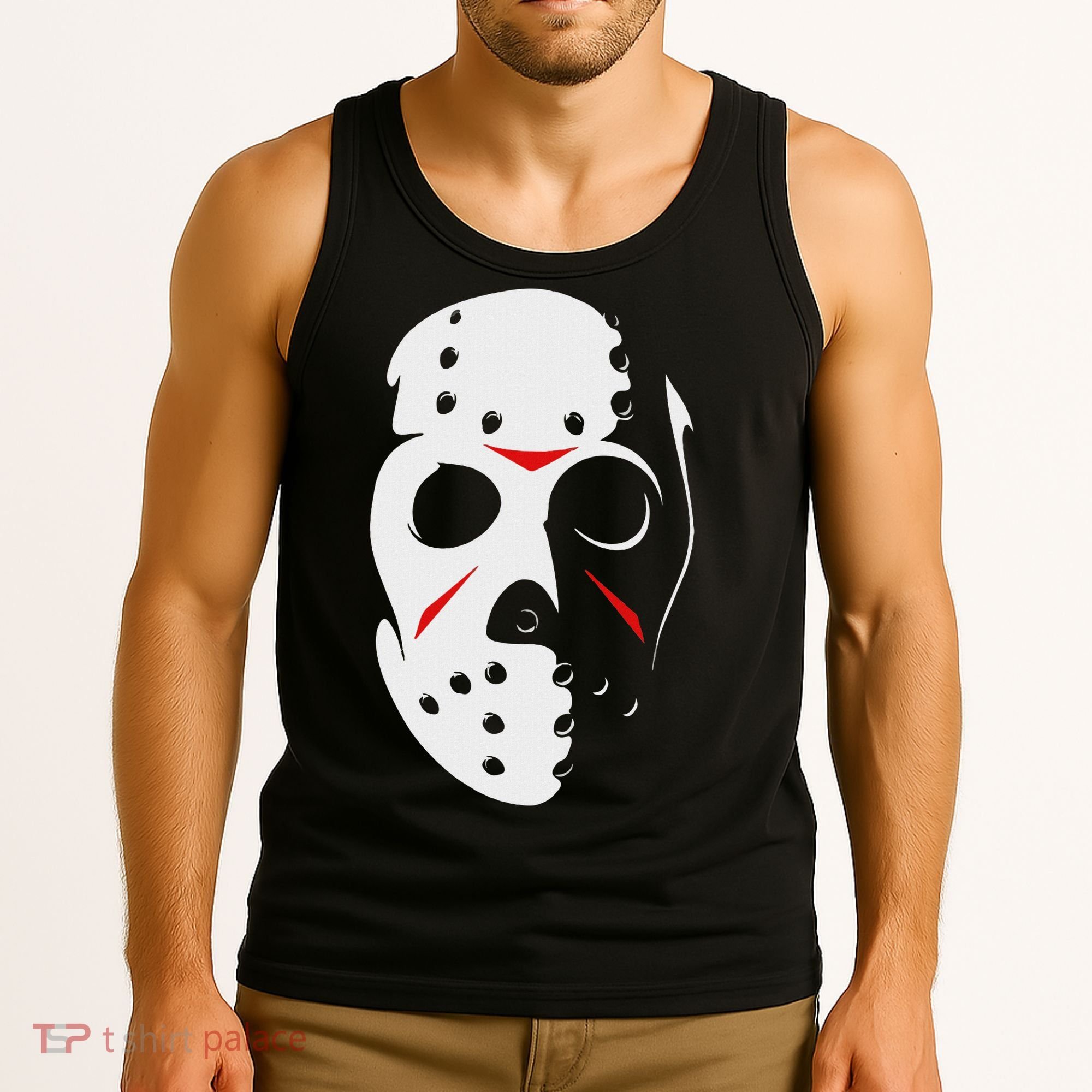 Jason Hockey Mask Halloween Friday 13th Tank Top