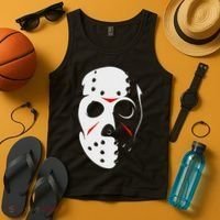 Jason Hockey Mask Halloween Friday 13th Tank Top thumb 4