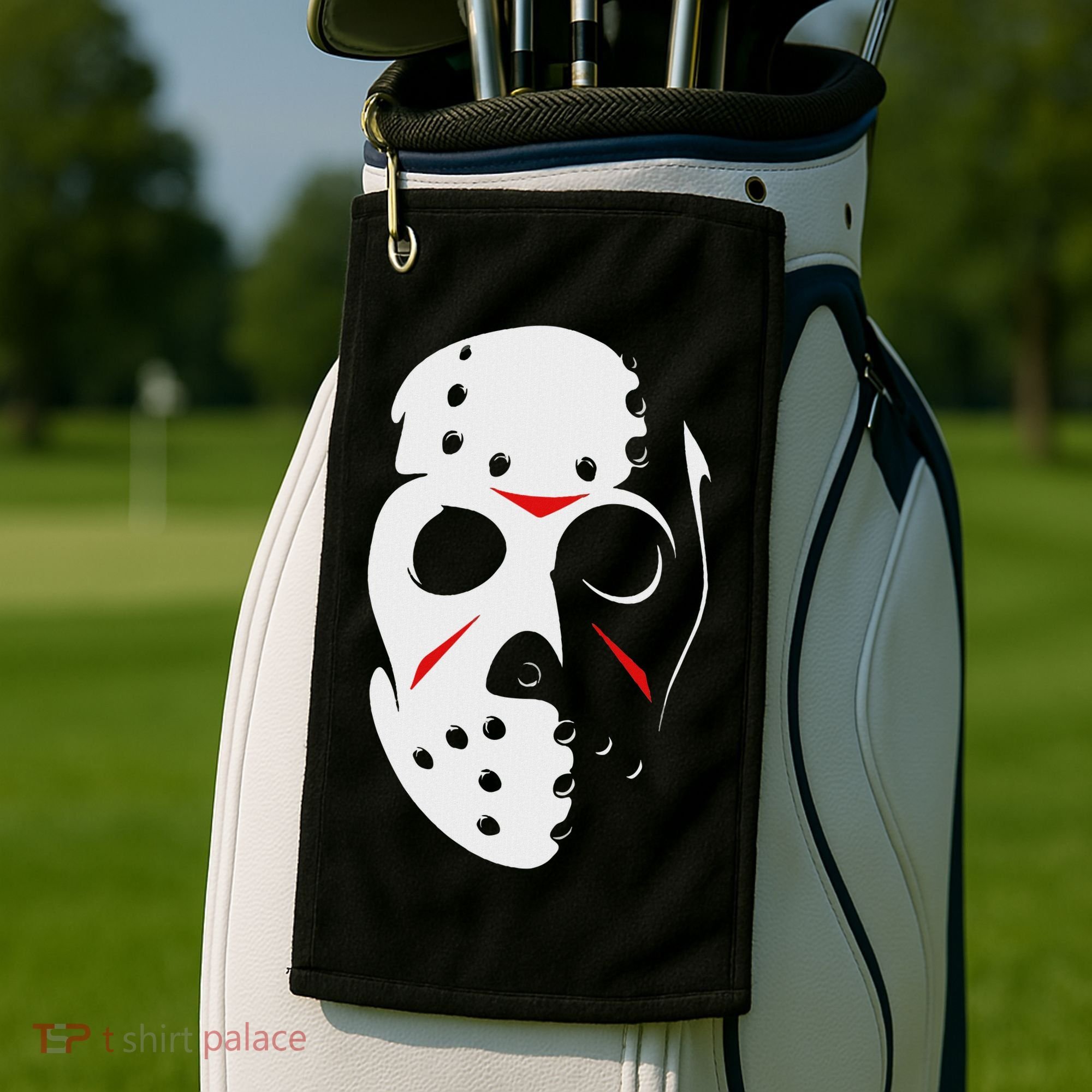 Jason Hockey Mask Halloween Friday 13th Golf Towel