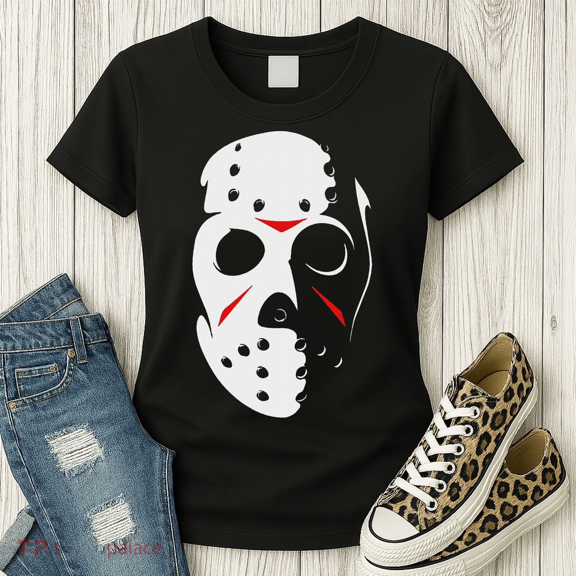 Jason Hockey Mask Halloween Friday 13th Women's T-Shirt