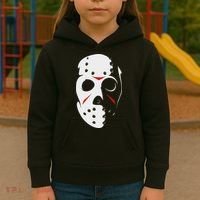 Jason Hockey Mask Halloween Friday 13th Kids Hoodie thumb 3